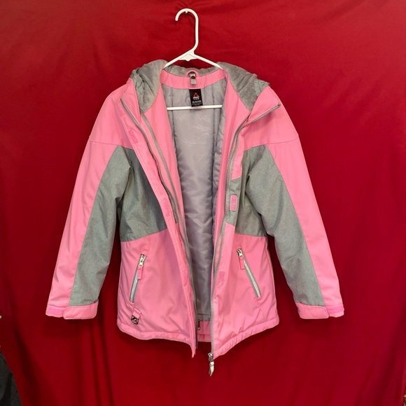Gerry Girls Ski Jacket Parka Lined Inner Coat Shell Lining Hood Pockets 14/16 - Picture 6 of 7